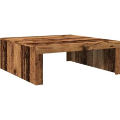 vidaXL Mesa de centro madera de ingeniería envejecida 100x100x35 cm Madera envejecida Online