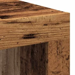 vidaXL Mesa de centro madera de ingeniería envejecida 100x100x35 cm Madera envejecida Online