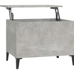 vidaXL Mesa de centro madera contrachapada gris hormigón 60x44,5x45 cm Gris hormig&oacute;n Hot