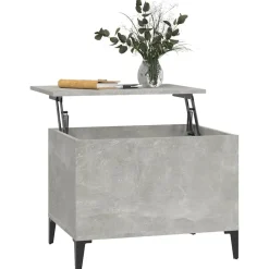 vidaXL Mesa de centro madera contrachapada gris hormigón 60x44,5x45 cm Gris hormig&oacute;n Hot