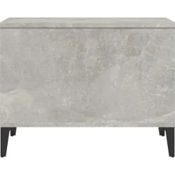 vidaXL Mesa de centro madera contrachapada gris hormigón 60x44,5x45 cm Gris hormig&oacute;n Hot