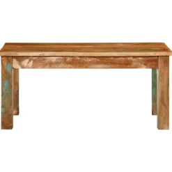 vidaXL Mesas-Mesa de centro madera maciza reciclada 100x55x45 cm