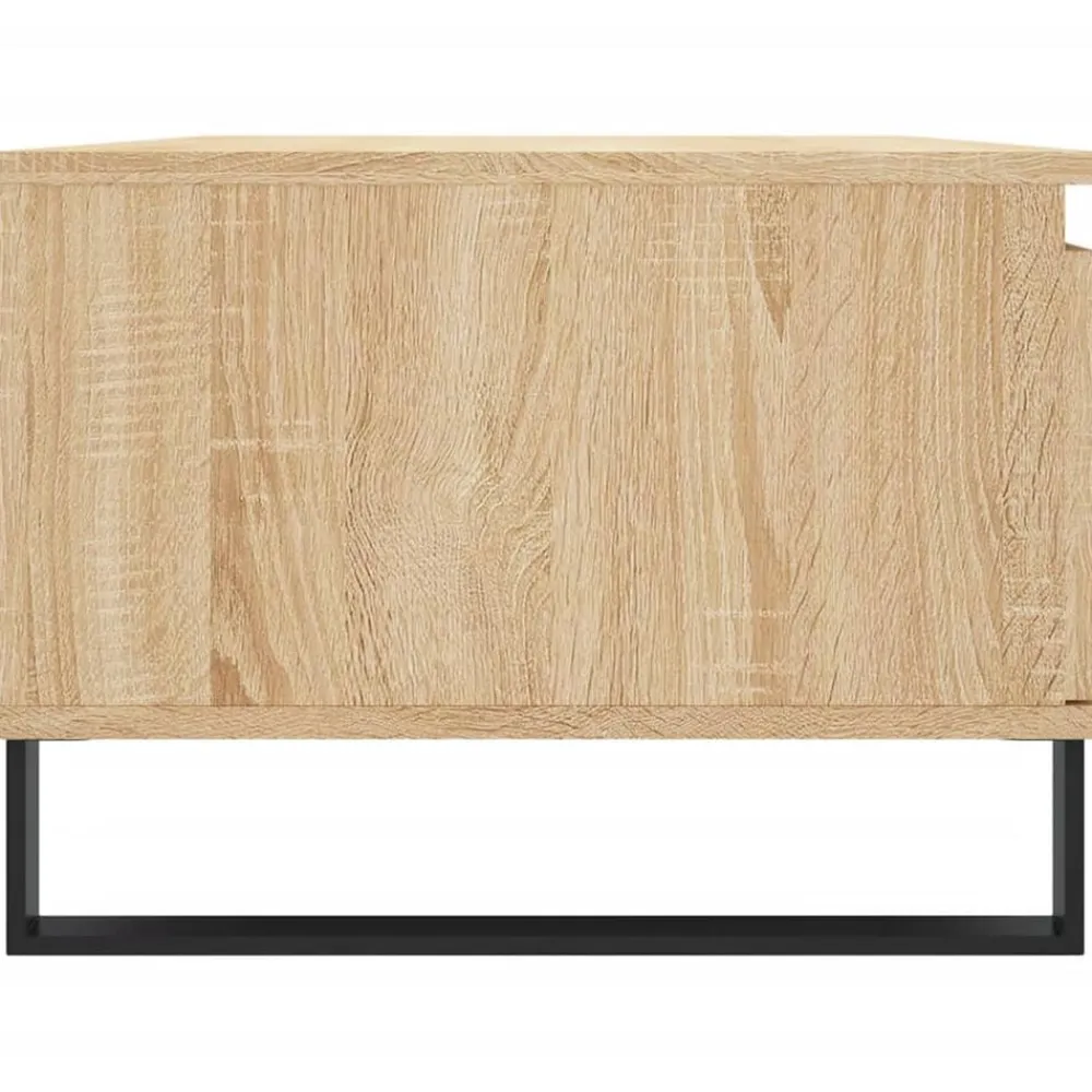 vidaXL Mesa de centro madera contrachapada 90x50x36,5 cm Roble Sonoma Online