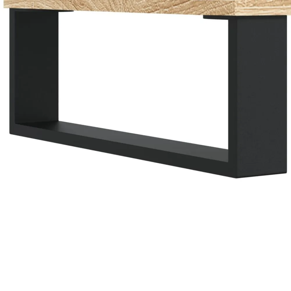 vidaXL Mesa de centro madera contrachapada 90x50x36,5 cm Roble Sonoma Online