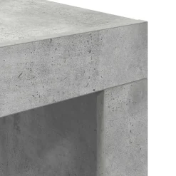 vidaXL Mesas-Mesa de centro madera contrachapada gris hormigón 50x50x35 cm