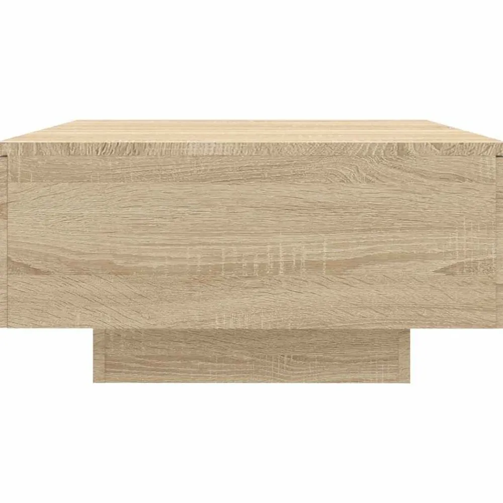 vidaXL Mesas-Mesa de centro madera contrachapada color roble 90x60x31 cm