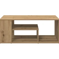 vidaXL Mesa de centro madera contrachapada 100x50x40 cm Roble artisan Clearance