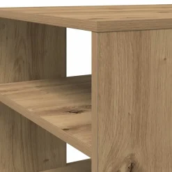 vidaXL Mesa de centro madera contrachapada 100x50x40 cm Roble artisan Clearance