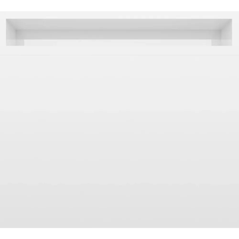 vidaXL Mesas-Mesa de centro madera contrachapada blanco brillo 100x48x40 cm