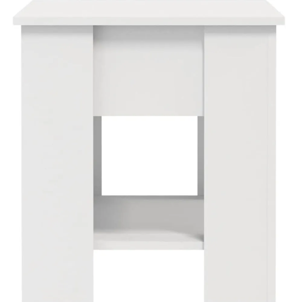 vidaXL Mesa de centro madera de ingeniería 101x49x52 cm Blanco Sale