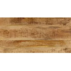 vidaXL Mesas-Mesa de centro madera maciza de mango y acero 100x50x35 cm