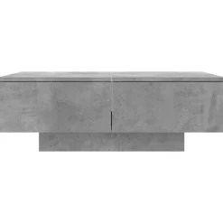 vidaXL Mesas-Mesa de centro madera de ingeniería gris hormigón 90x60x31 cm