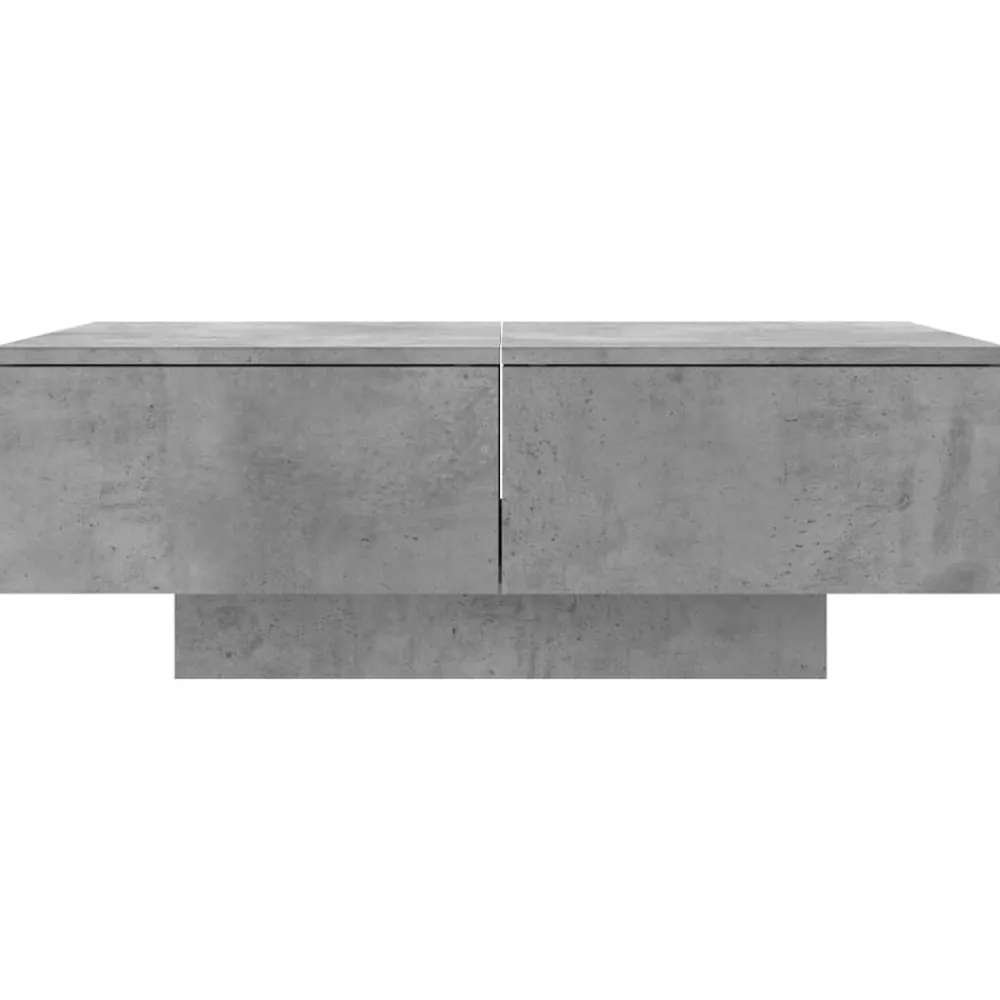 vidaXL Mesas-Mesa de centro madera de ingeniería gris hormigón 90x60x31 cm