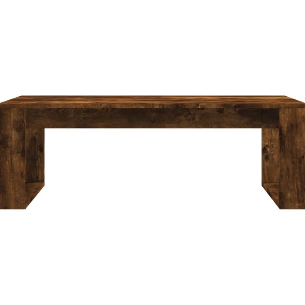vidaXL Mesa de centro madera de ingeniería 102x50x35 cm Roble ahumado Outlet