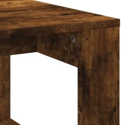 vidaXL Mesa de centro madera de ingeniería 102x50x35 cm Roble ahumado Outlet