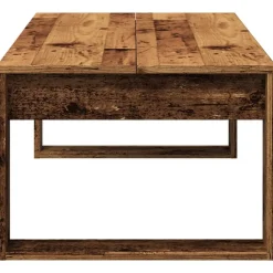 vidaXL Mesas-Mesa de centro madera de ingeniería envejecida 102x50x35 cm