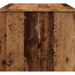 vidaXL Mesa de centro madera de ingeniería envejecida 80x50,5x41,5 cm Madera antigua New