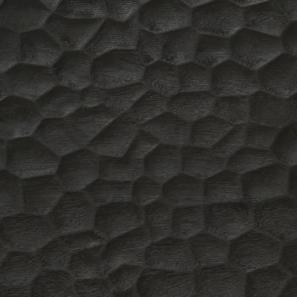 vidaXL Mesas-Mesa de centro madera maciza de mango negra 100x54x40 cm