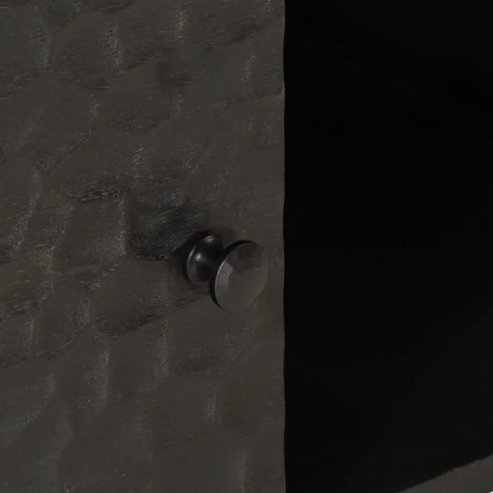 vidaXL Mesas-Mesa de centro madera maciza de mango negra 100x54x40 cm