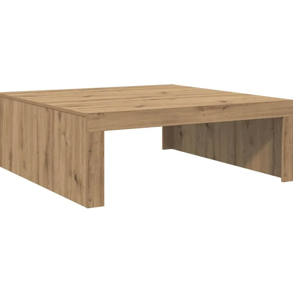vidaXL Mesas-Mesa de centro madera de ingeniería 100x100x35 cm