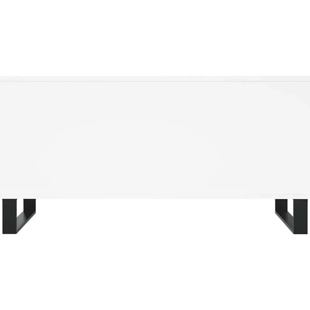vidaXL Mesa de centro madera contrachapada 90x44,5x45 cm Blanco New