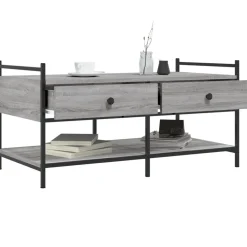 vidaXL Mesas-Mesa de centro madera de ingeniería 99x50x50 cm