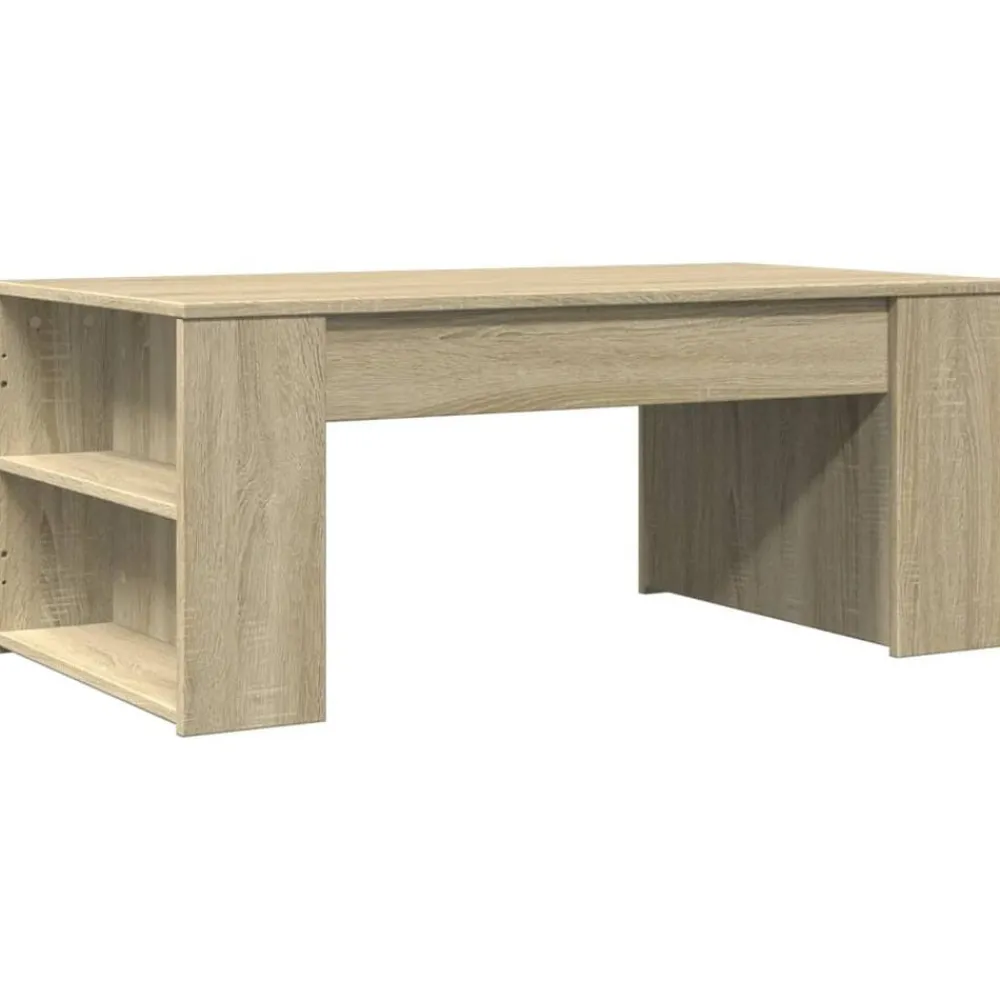 vidaXL Mesa de centro madera de ingeniería 102x55x42 cm Roble Sonoma Clearance