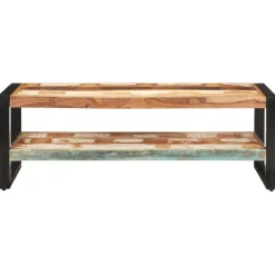 vidaXL Mesas-Mesa de centro madera maciza reciclada 120x60x40 cm