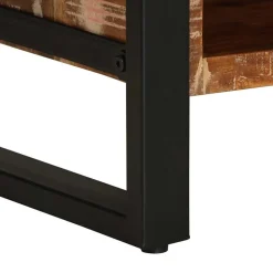 vidaXL Mesas-Mesa de centro multicolor 90x50x36 cm madera maciza reciclada