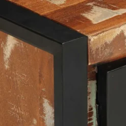 vidaXL Mesas-Mesa de centro multicolor 90x50x36 cm madera maciza reciclada