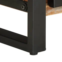 vidaXL Mesas-Mesa de centro multicolor 90x50x36 cm madera maciza reciclada
