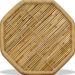 vidaXL Mesa de centro octogonal de bambú 60x60x45 cm Marr&oacute;n Outlet