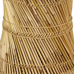 vidaXL Mesa de centro octogonal de bambú 60x60x45 cm Marr&oacute;n Outlet
