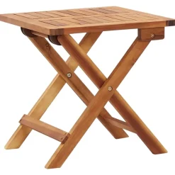 vidaXL Muebles De Jardín-Mesa de centro plegable de jardín madera de acacia 40x40x40 cm