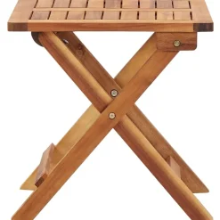 vidaXL Muebles De Jardín-Mesa de centro plegable de jardín madera de acacia 40x40x40 cm