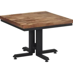 vidaXL Mesa de centro teca reciclada maciza 55x55x40 cm Best