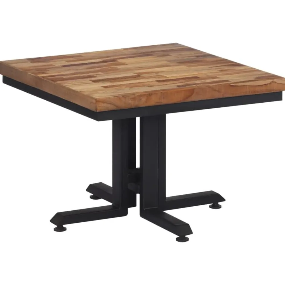 vidaXL Mesa de centro teca reciclada maciza 55x55x40 cm Best
