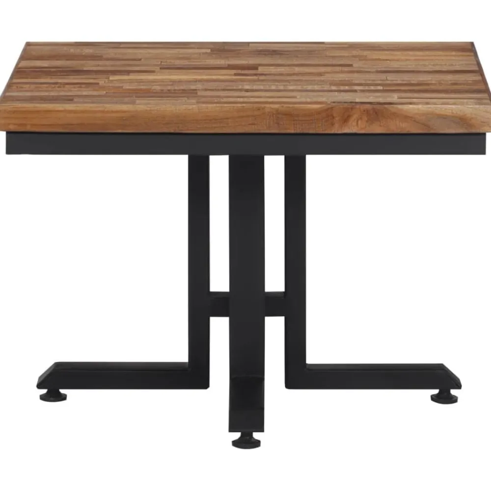 vidaXL Mesa de centro teca reciclada maciza 55x55x40 cm Best