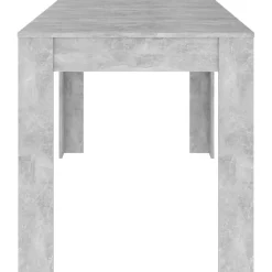 vidaXL Mesas-Mesa de comedor contrachapada gris hormigón 140x74,5x76 cm