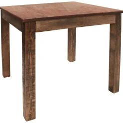 vidaXL Mesas-Mesa de comedor de madera reciclada mixta 82x80x76 cm