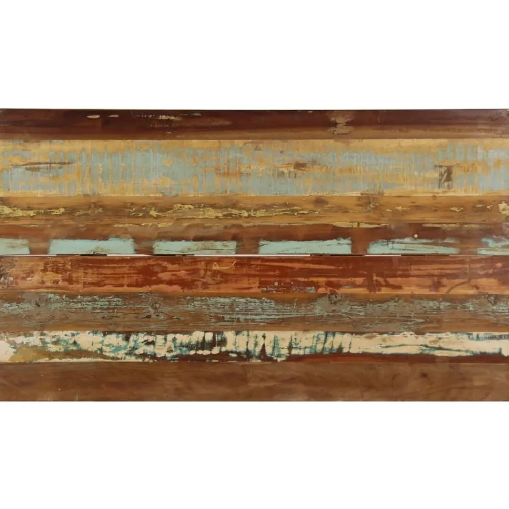 vidaXL Mesa de comedor de madera maciza reciclada 140x80x76 cm Multicolor Discount