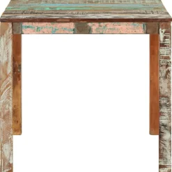 vidaXL Mesas-Mesa de comedor de madera maciza reciclada 82x80x76 cm