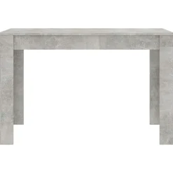vidaXL Mesa de comedor de madera de ingeniería gris 120x60x76 cm Gris hormigón New
