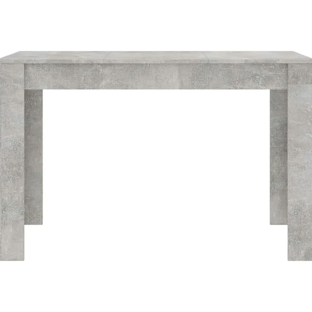 vidaXL Mesa de comedor de madera de ingeniería gris 120x60x76 cm Gris hormigón New