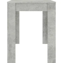 vidaXL Mesa de comedor de madera de ingeniería gris 120x60x76 cm Gris hormigón New
