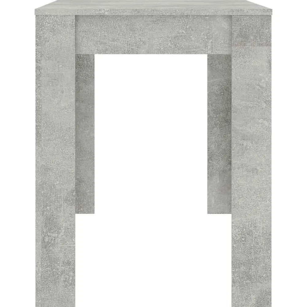 vidaXL Mesa de comedor de madera de ingeniería gris 120x60x76 cm Gris hormigón New