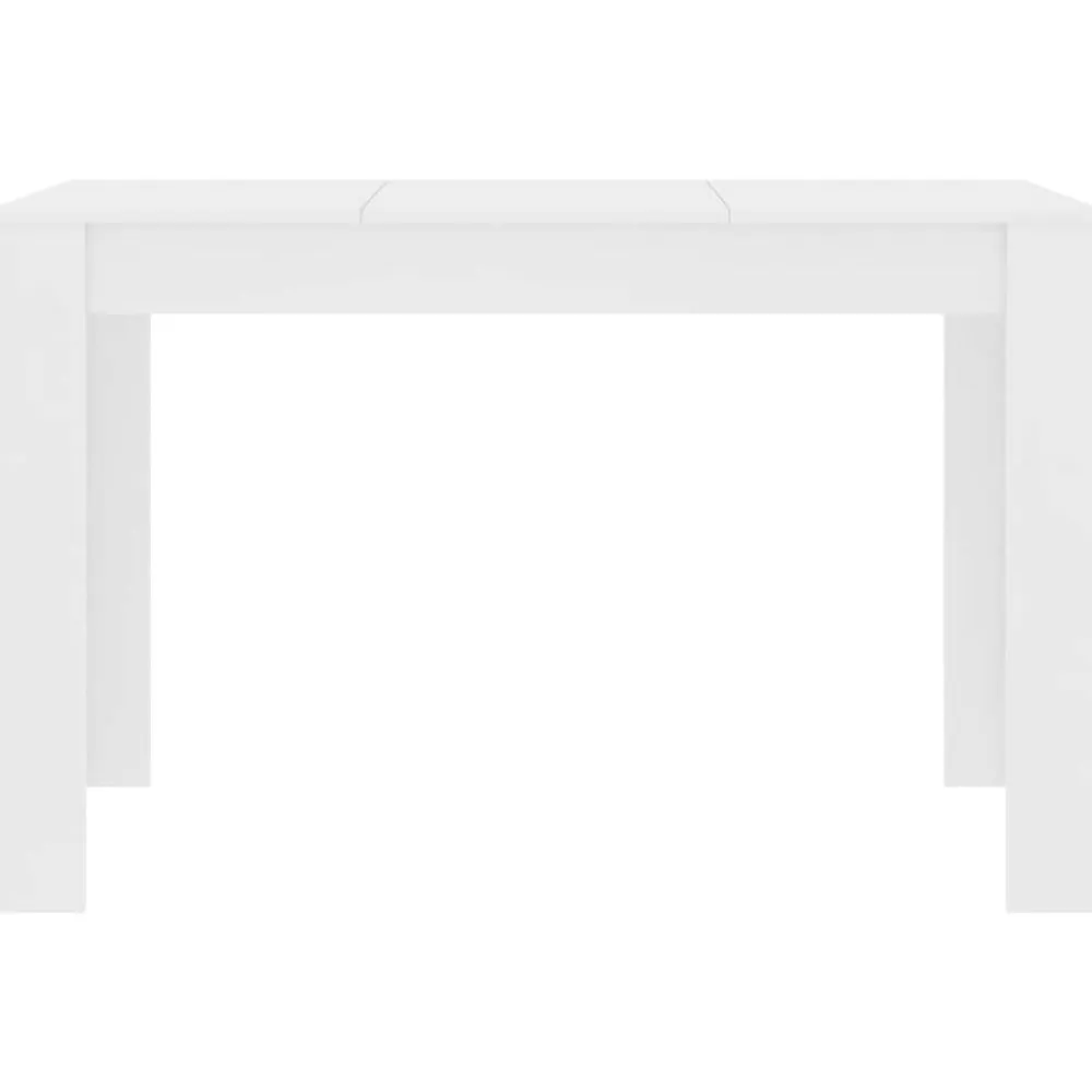 vidaXL Mesa de comedor de madera de ingeniería 120x60x76 cm Blanco Discount