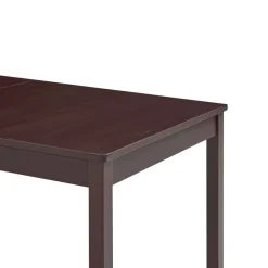 vidaXL Mesas-Mesa de comedor de madera de pino marrón oscuro 140x70x73 cm