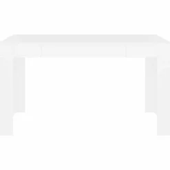 vidaXL Mesa de comedor de madera contrachapada 140x74,5x76 cm Blanco Online