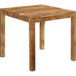vidaXL Mesas-Mesa de comedor de madera maciza de mango 82x80x76 cm